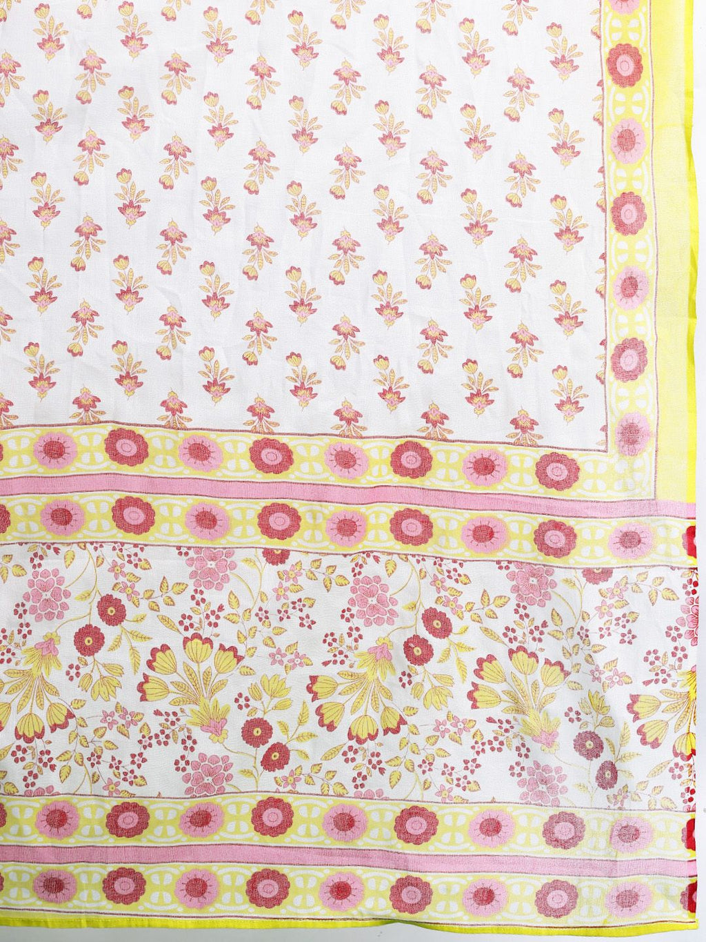 Indo Era Floral Printed Pure Cotton Kurta with Palazzos & Dupatta | Grocsy