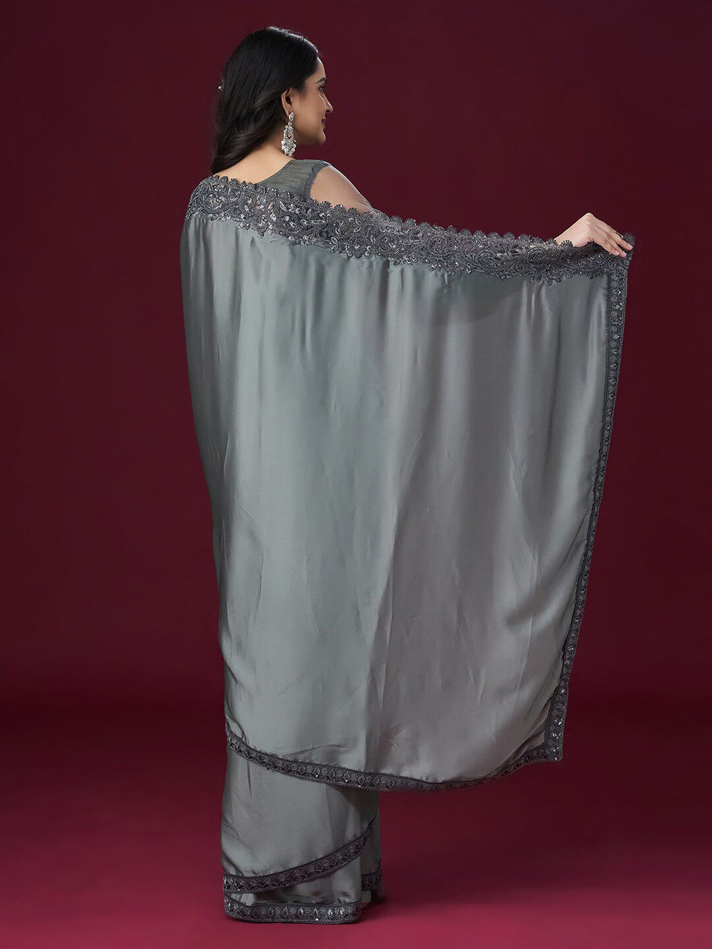 kasee Ethnic Embroidered Sarees | Grocsy