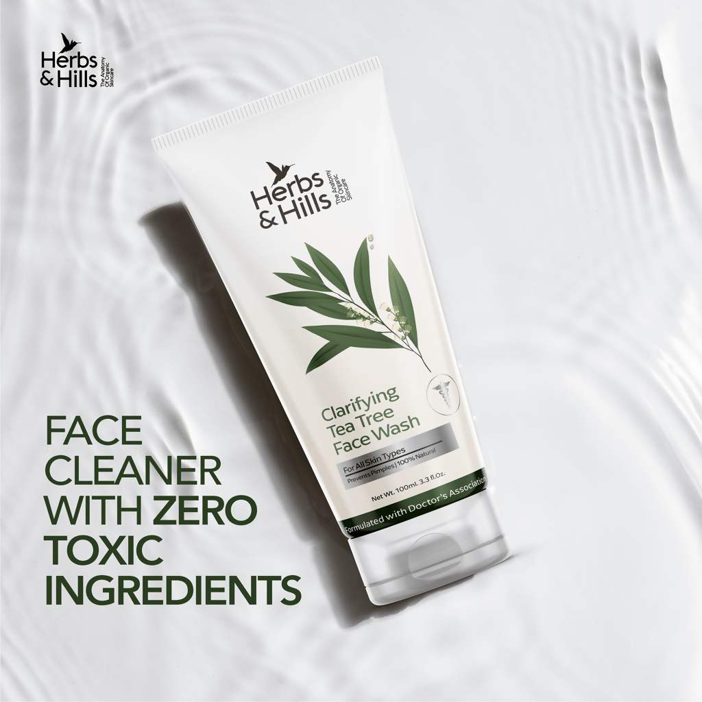 Herbs & Hills Clarifying Tea Tree Face Wash | Grocsy