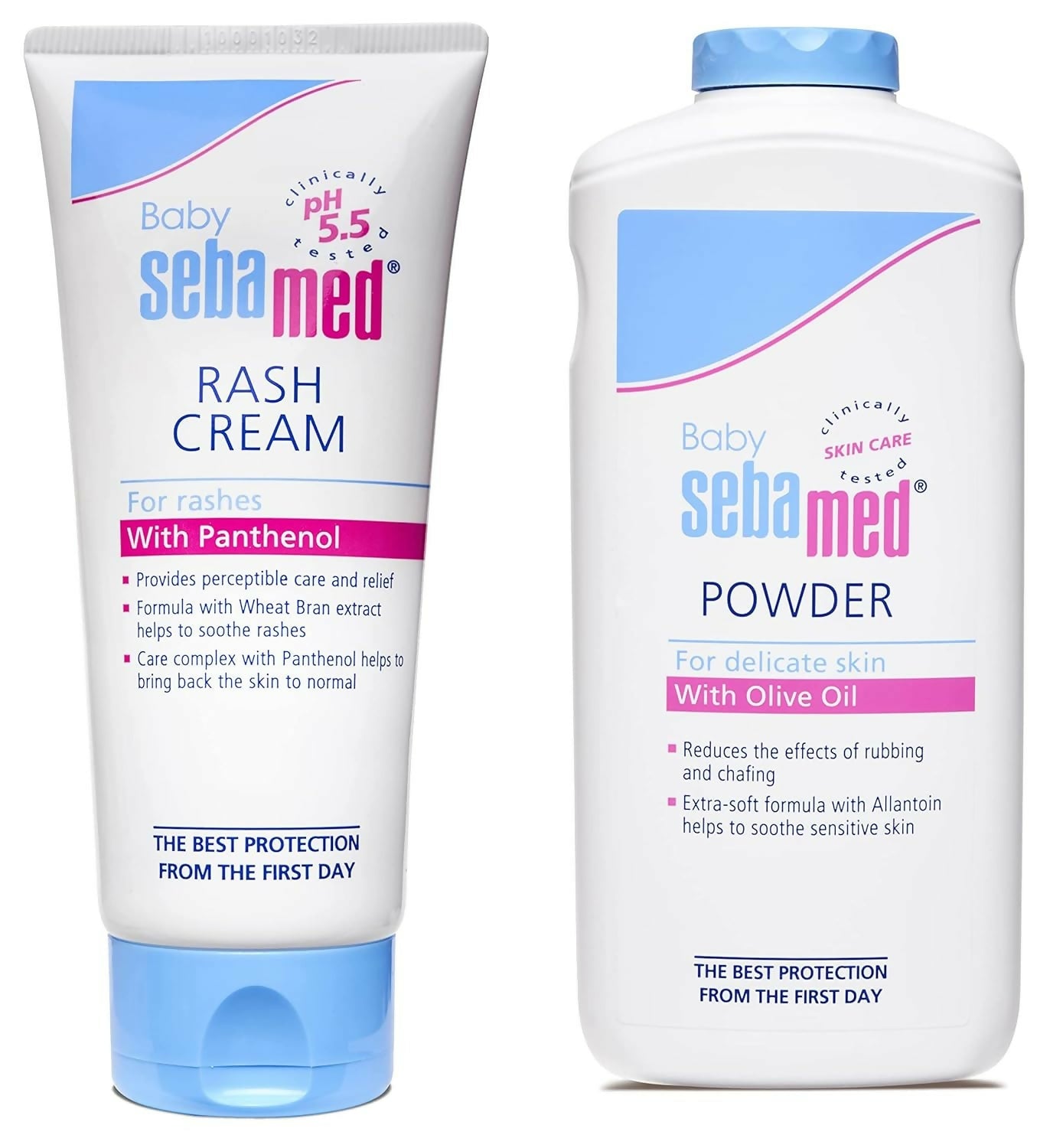 Sebamed Baby Rash Cream 100ml & Baby Powder 200gm Combo | Grocsy