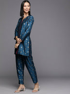 Ahalyaa Women's Traditional Wear Co-ods - Teal Blue | Grocsy