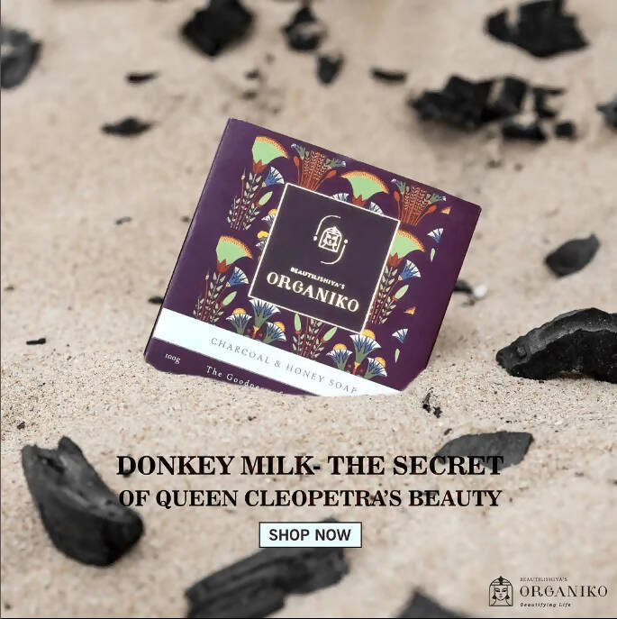 Organiko Donkey Milk Charcoal & Honey Soap | Grocsy