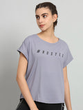 MKH Typography Printed Relaxed Fit Dri-Fit T-shirt | Grocsy