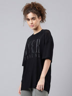 MKH Typography Printed Relaxed Fit Sheer Dri-FIT T-shirt | Grocsy