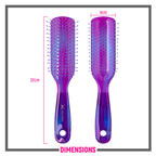 Miss Claire V18001At Flat Hair Brush - Purple | Grocsy
