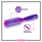 Miss Claire V18001At Flat Hair Brush - Purple | Grocsy