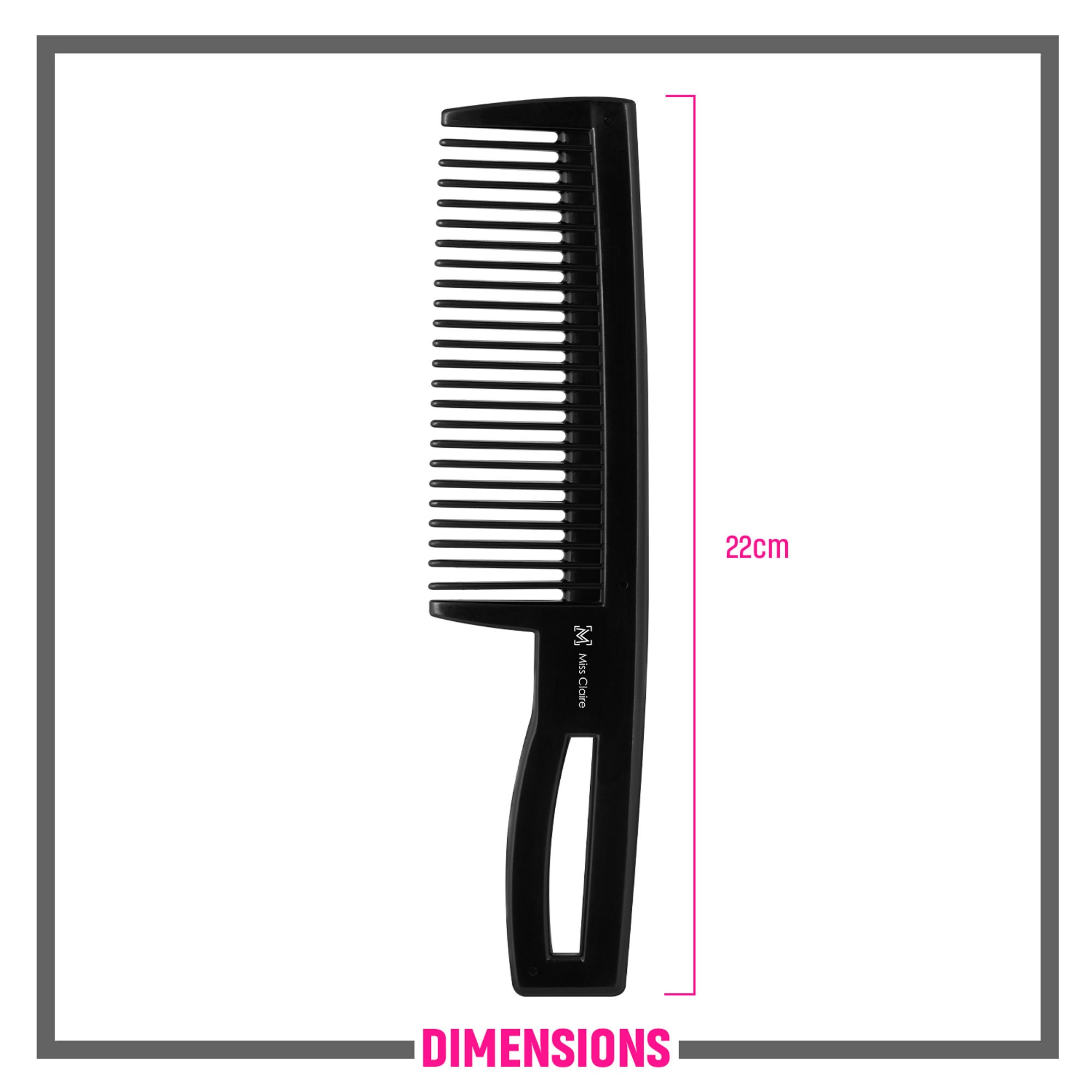 Miss Claire 253 Hair Comb - Black | Grocsy