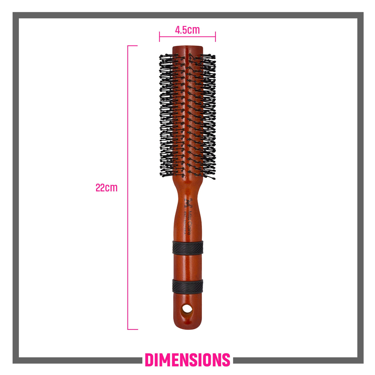 Miss Claire R57247C Round Hair Brush | Grocsy
