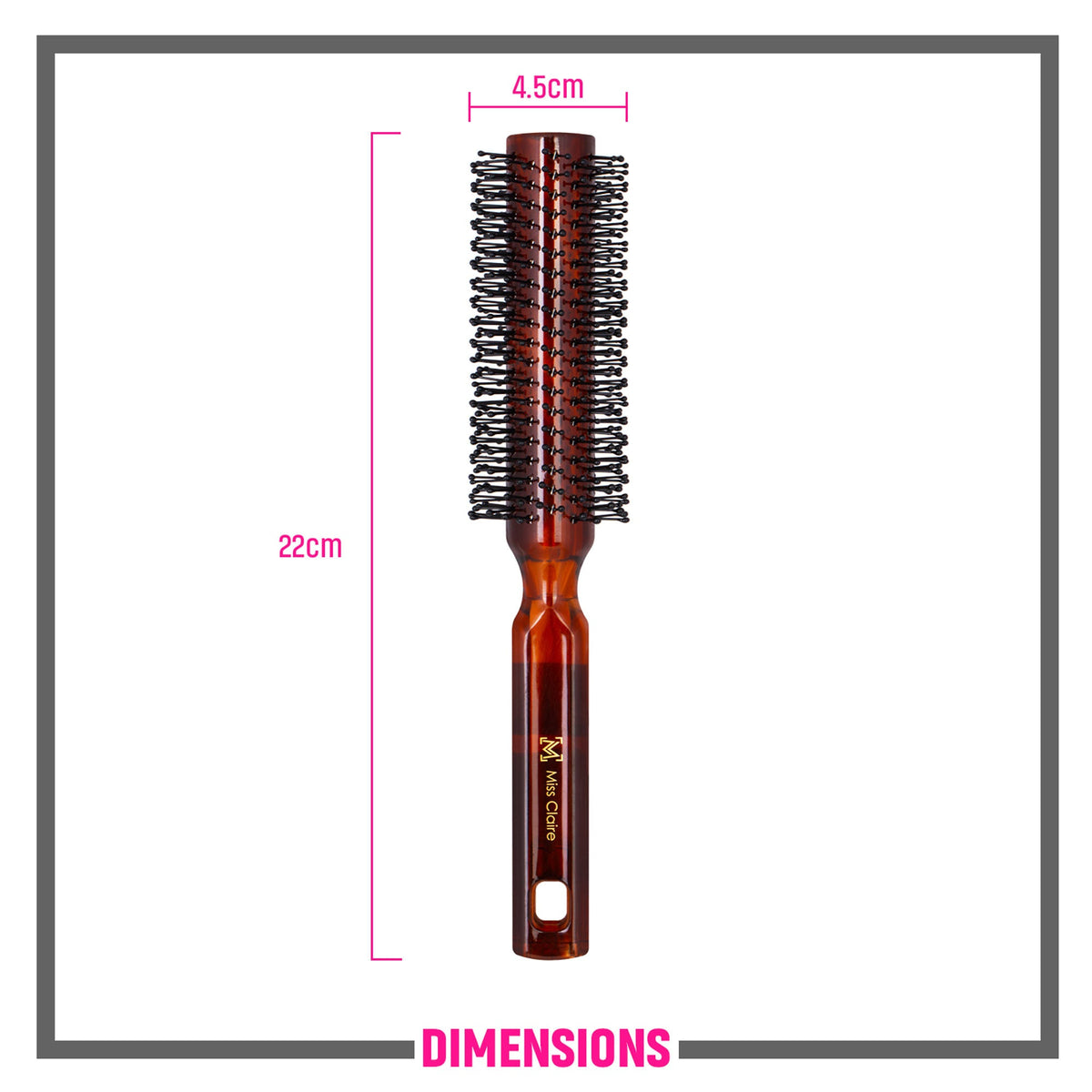 Miss Claire R67004Tt Round Hair Brush | Grocsy