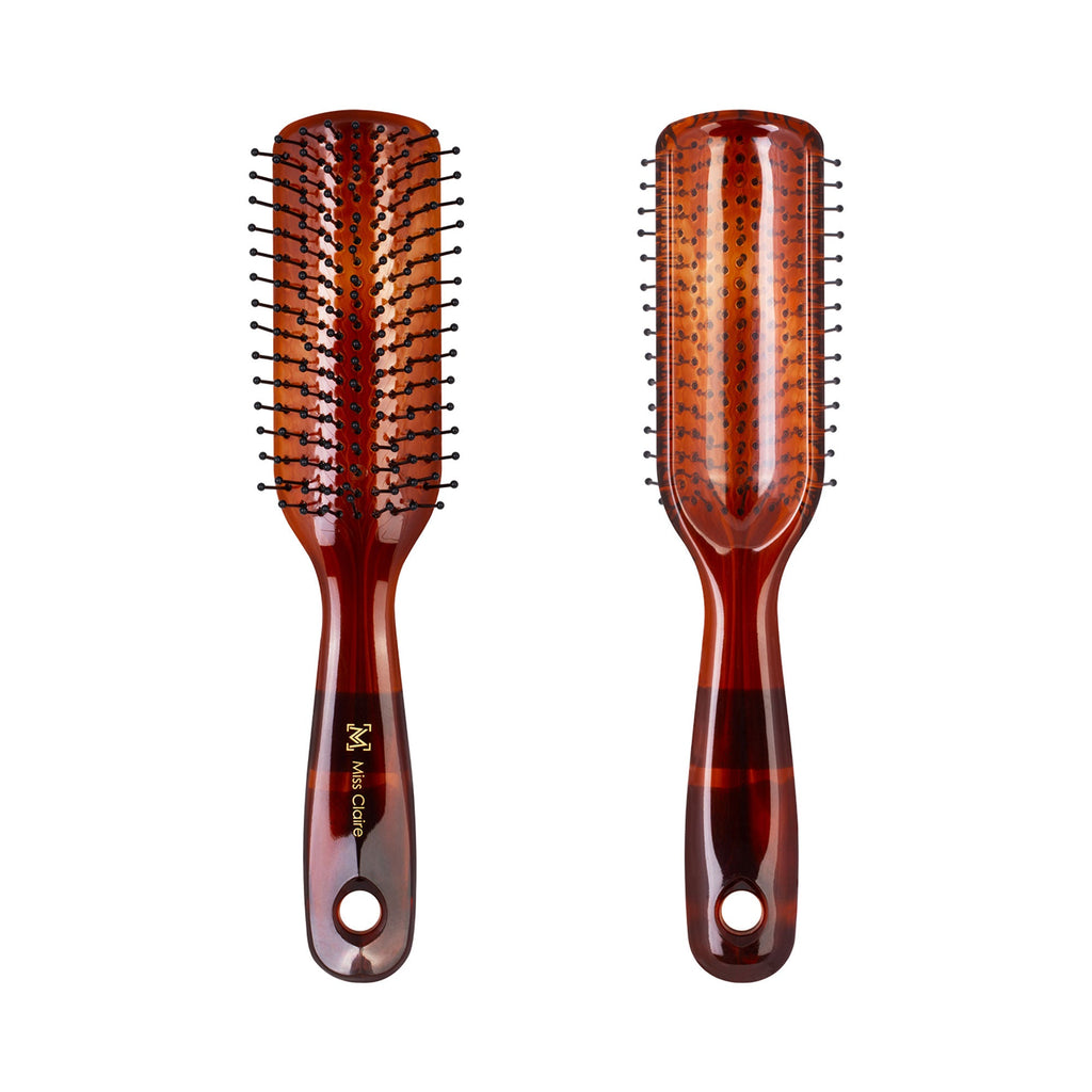 Miss Claire V18001At Flat Hair Brush - Shell | Grocsy