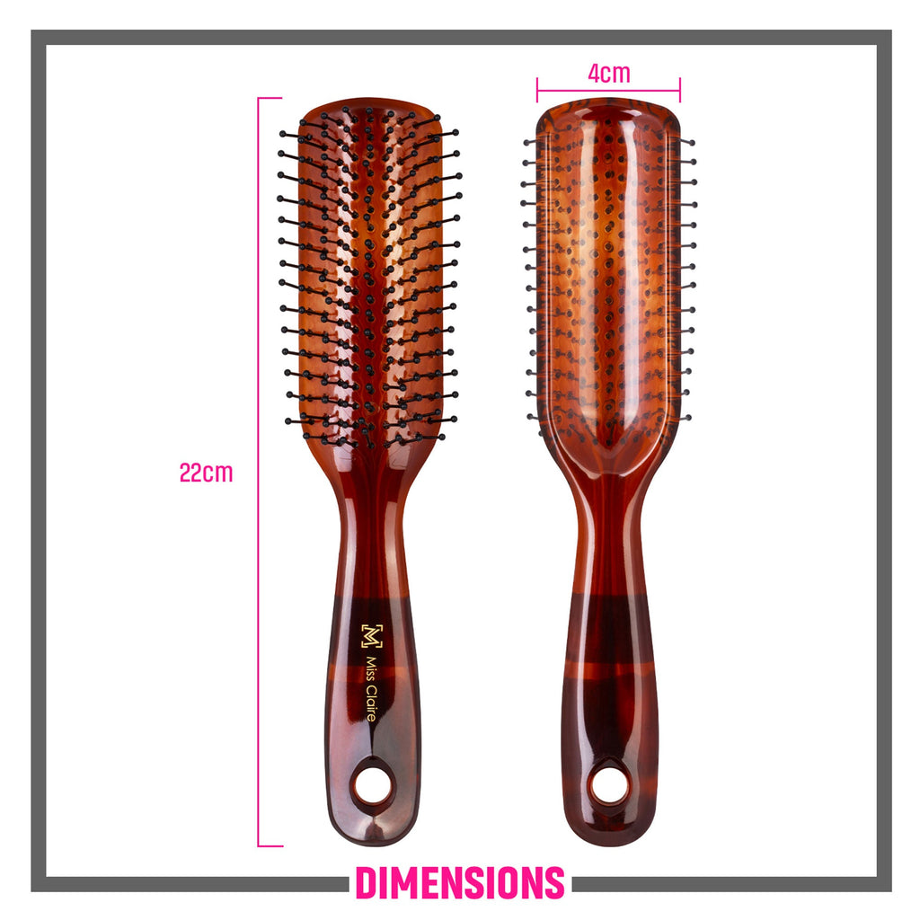 Miss Claire V18001At Flat Hair Brush - Shell | Grocsy