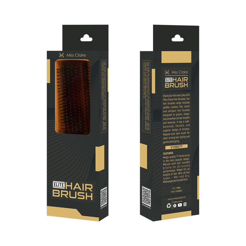 Miss Claire V1800Tt Flat Hair Brush | Grocsy
