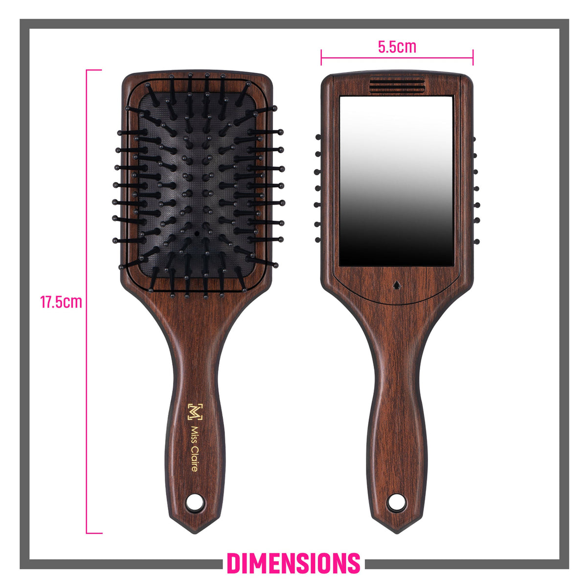 Miss Claire P69013L Paddle Hair Brush | Grocsy