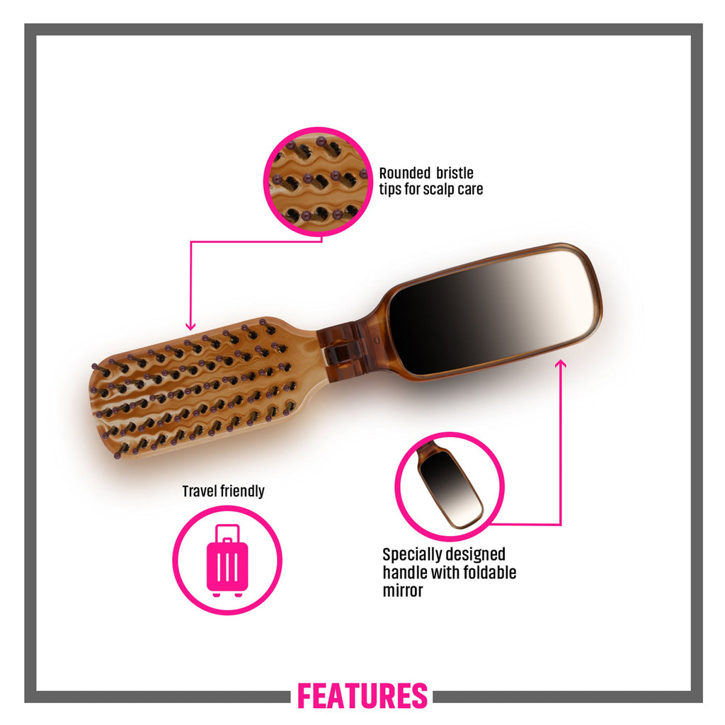 Miss Claire V450Tt Flat Hair Brush - Small | Grocsy