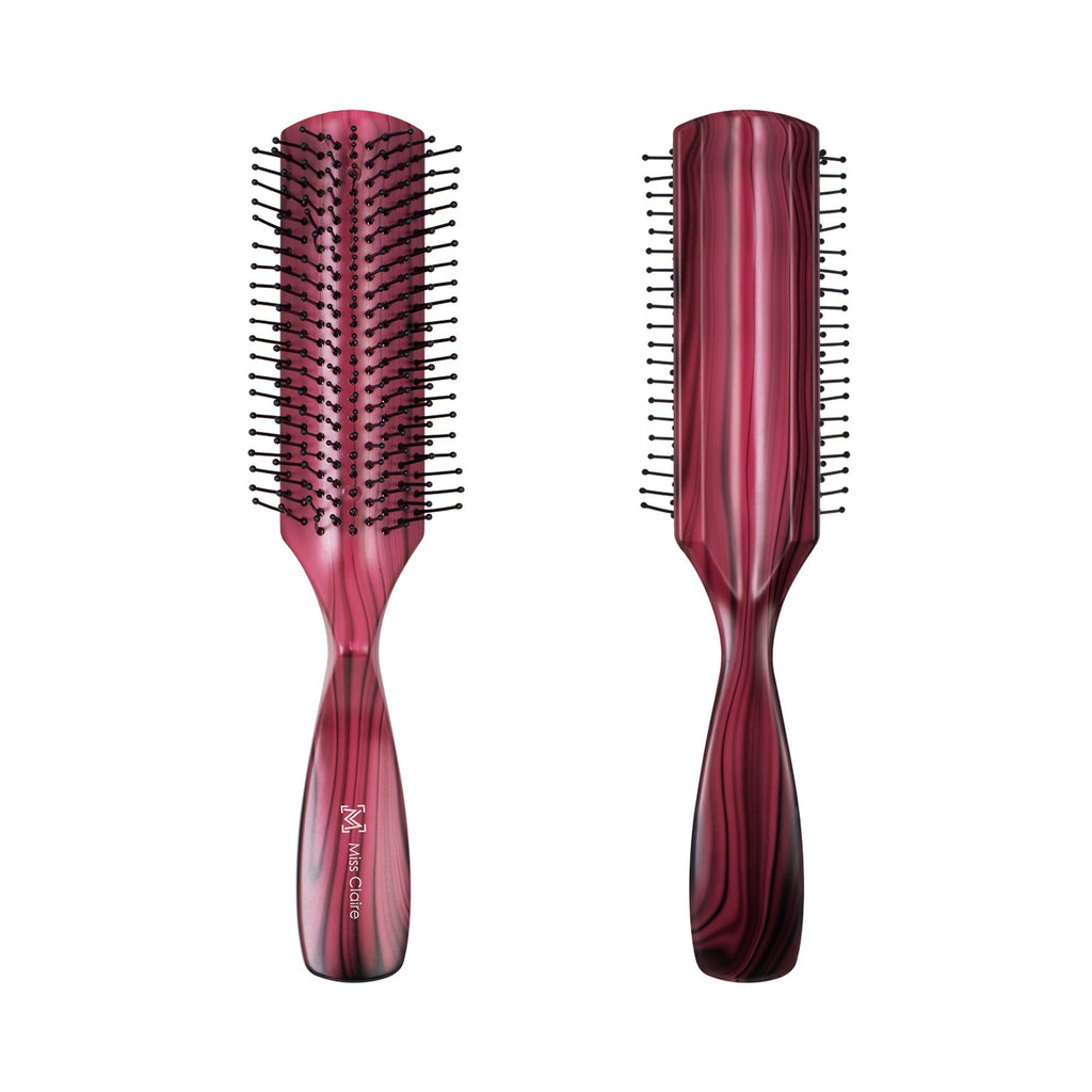 Miss Claire V1800F Flat Hair Brush - Pink | Grocsy