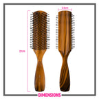 Miss Claire V1800F Flat Hair Brush - Brown | Grocsy