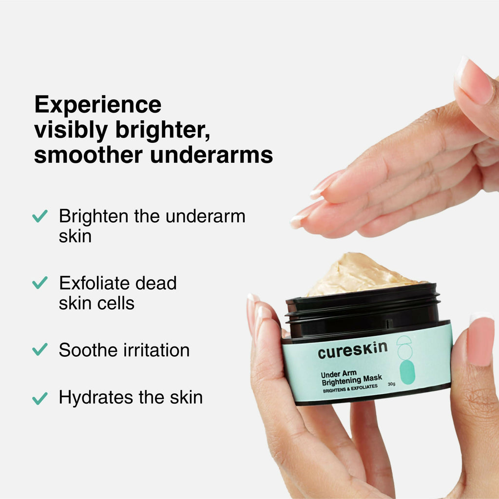 Cureskin Under Arm Brightening Cream Mask with Papaya & Sweet Orange | Grocsy