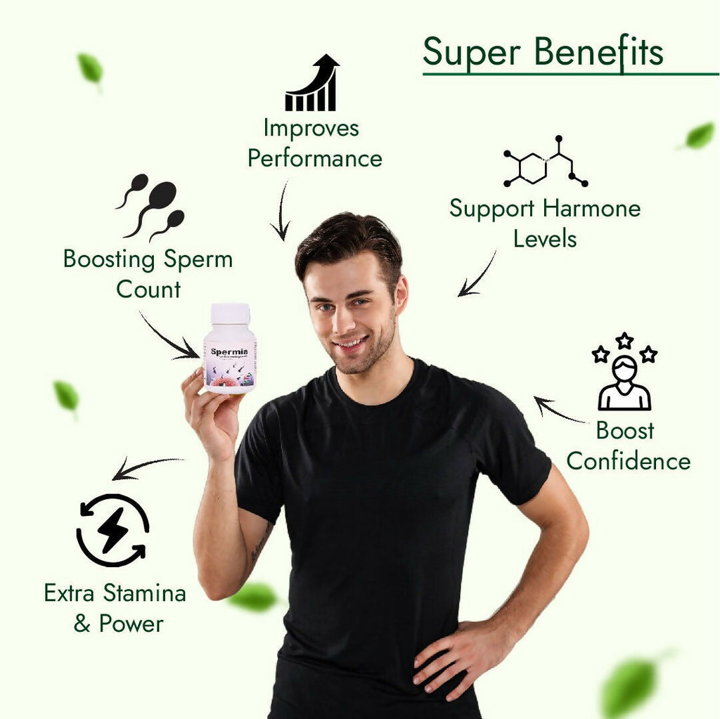 Hashmi Spermia Capsules – May Support Energy Levels, Vitality, and Physical Strength in Men | Grocsy