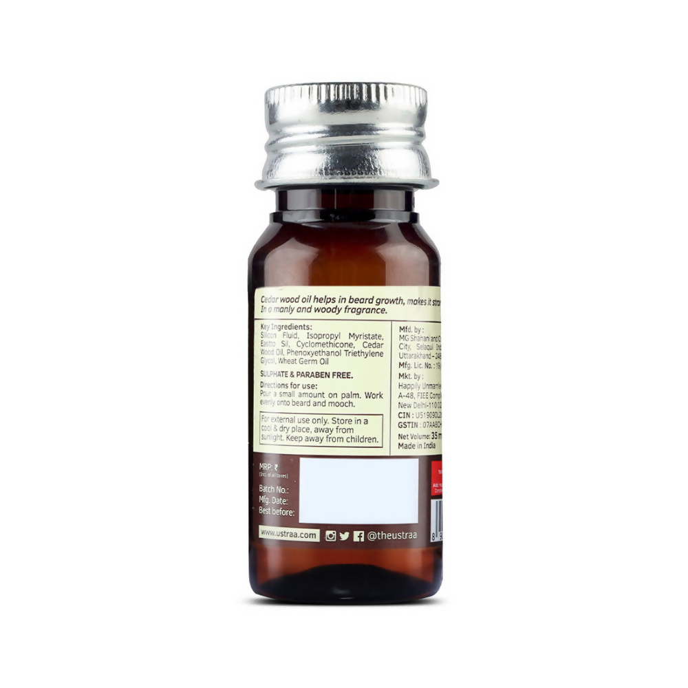 Ustraa Woody Mooch and Beard Oil | Grocsy