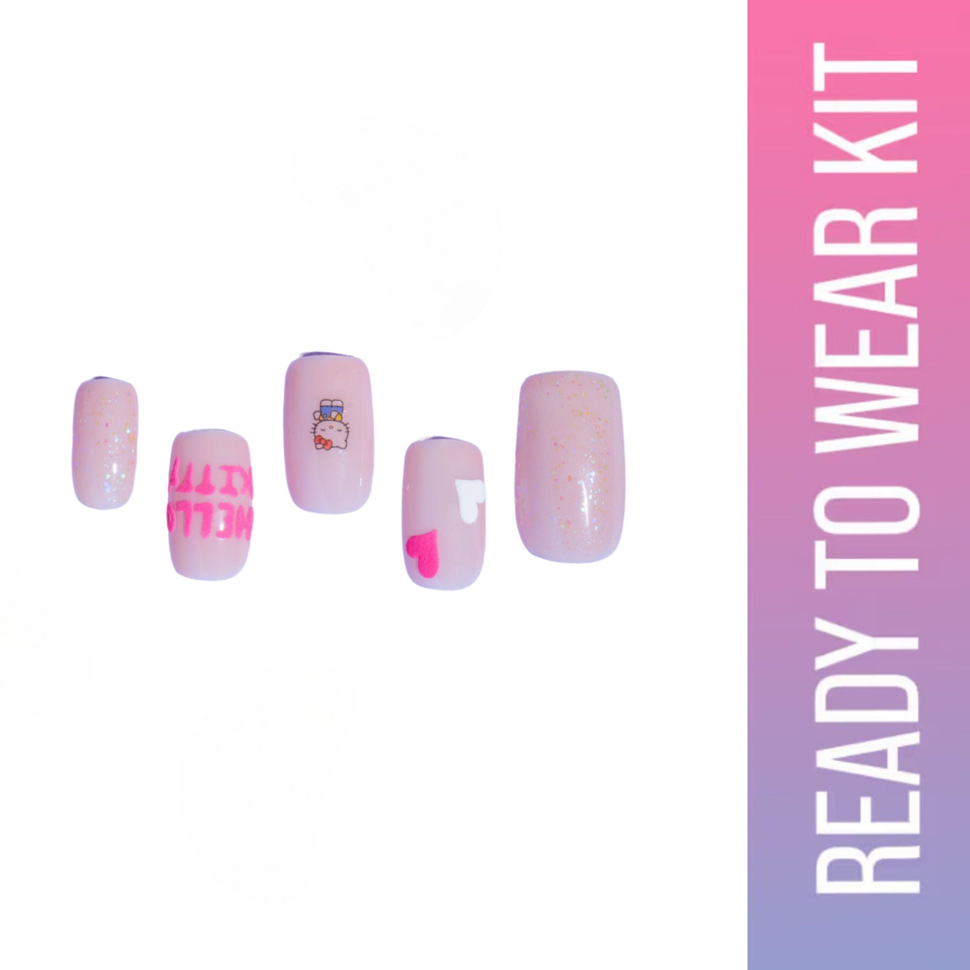 SOEZI I’M Feeling Pink Reusable Press On Nail - Ready To Wear Kit | Grocsy