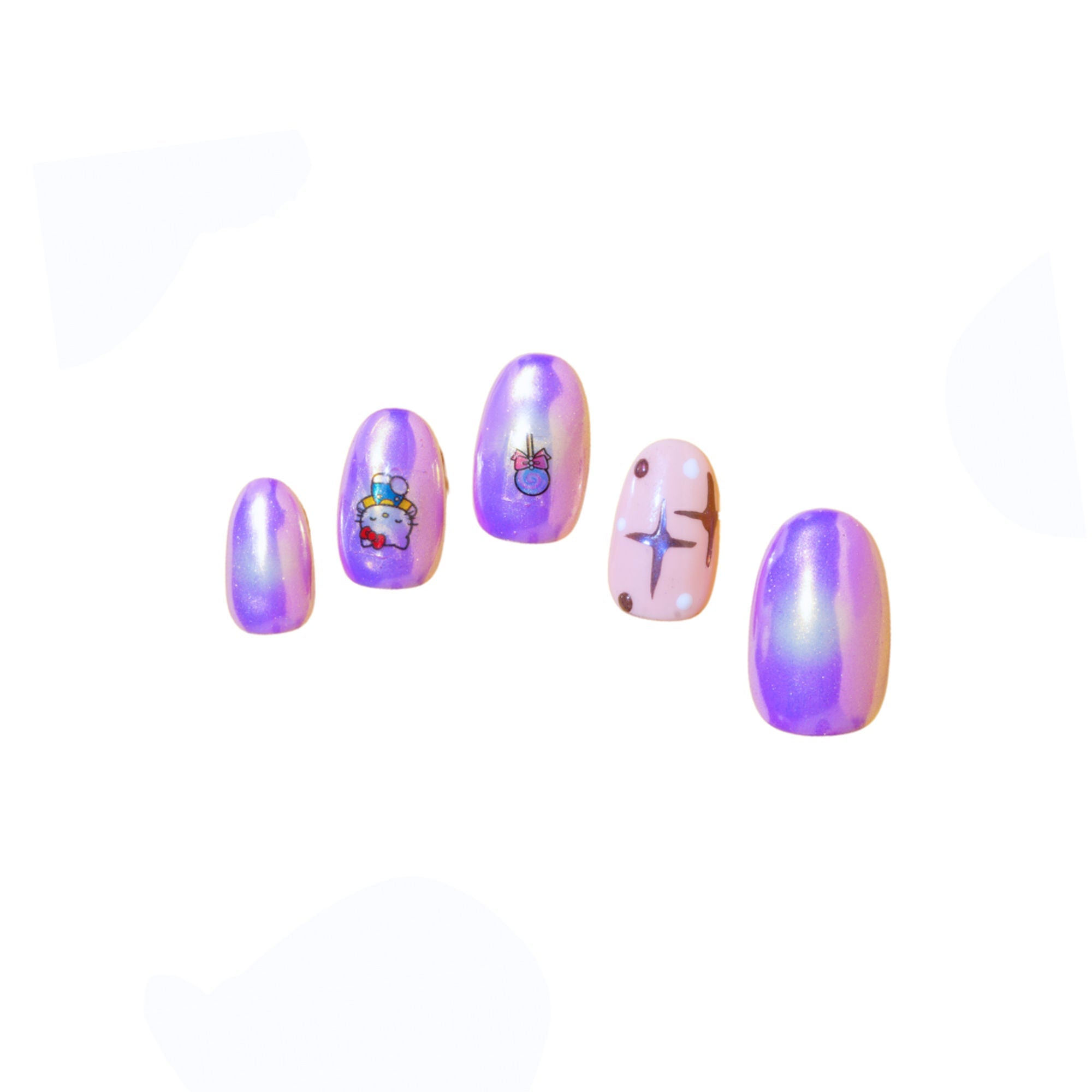 SOEZI Blush Kitty Reusable Press On Nail - Ready To Wear Kit | Grocsy