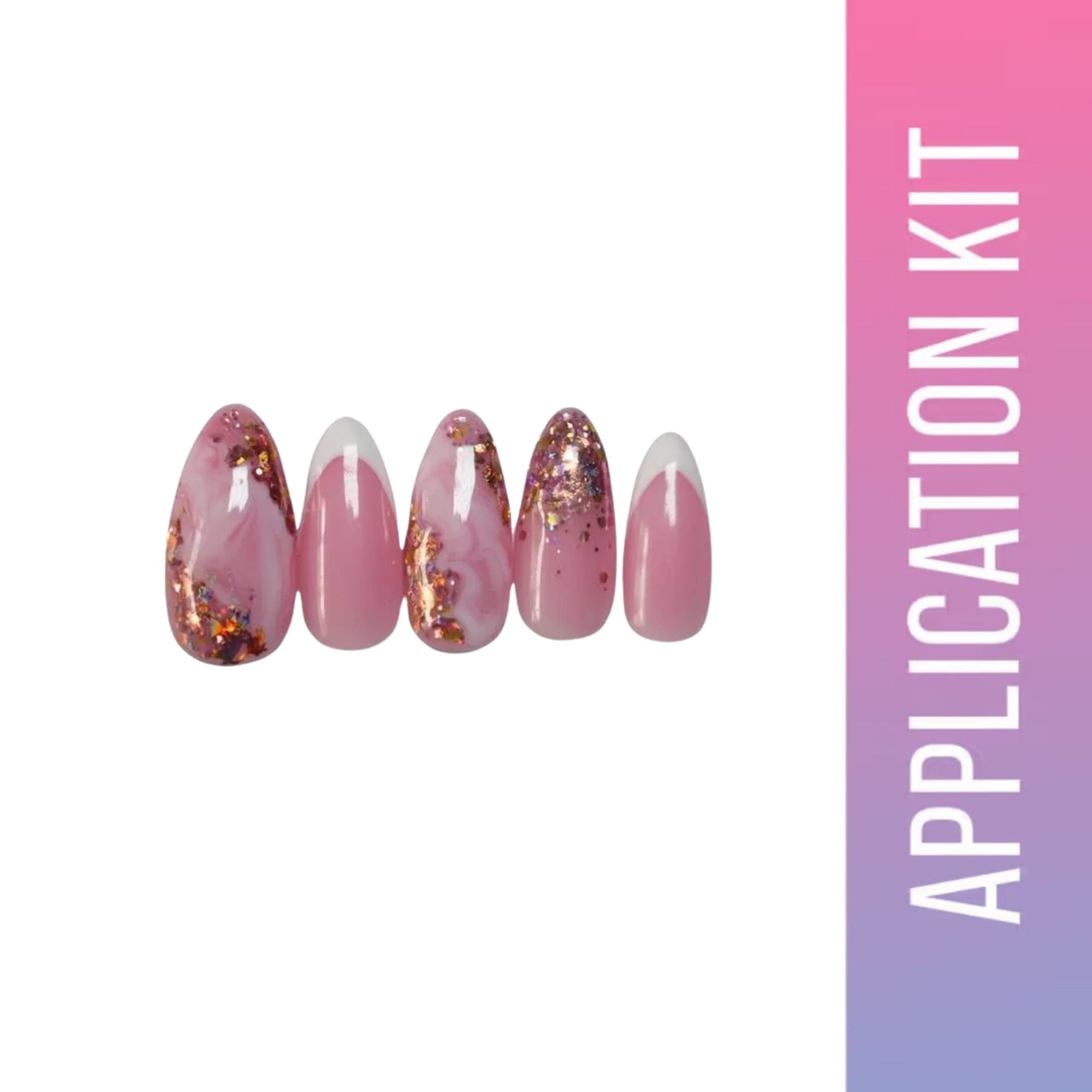 SOEZI Fancy Nancy Reusable Press On Nails - Application Kit | Grocsy