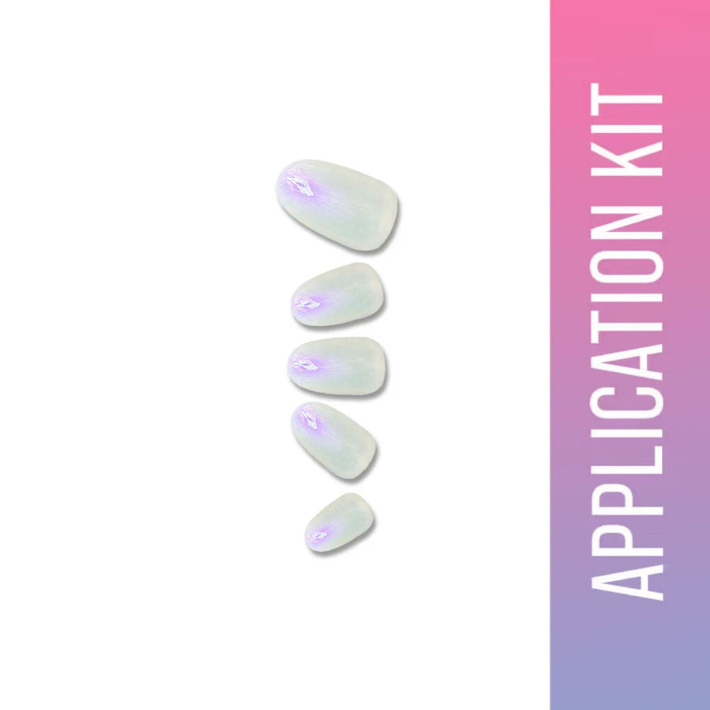 SOEZI Glossy Glow Reusable Press On Nails - Application Kit | Grocsy