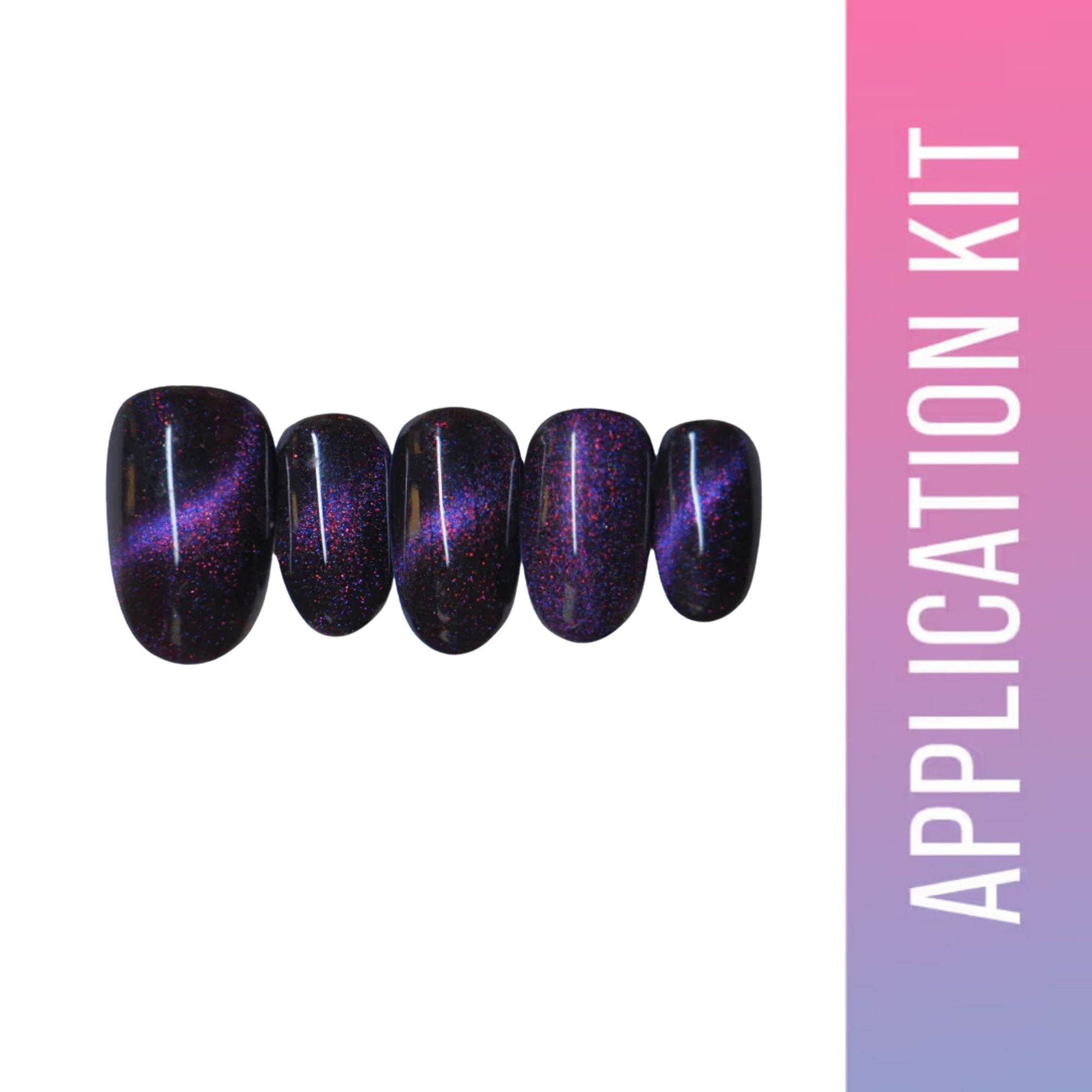 SOEZI Viva La Violet Reusable Press On Nails - Application Kit | Grocsy
