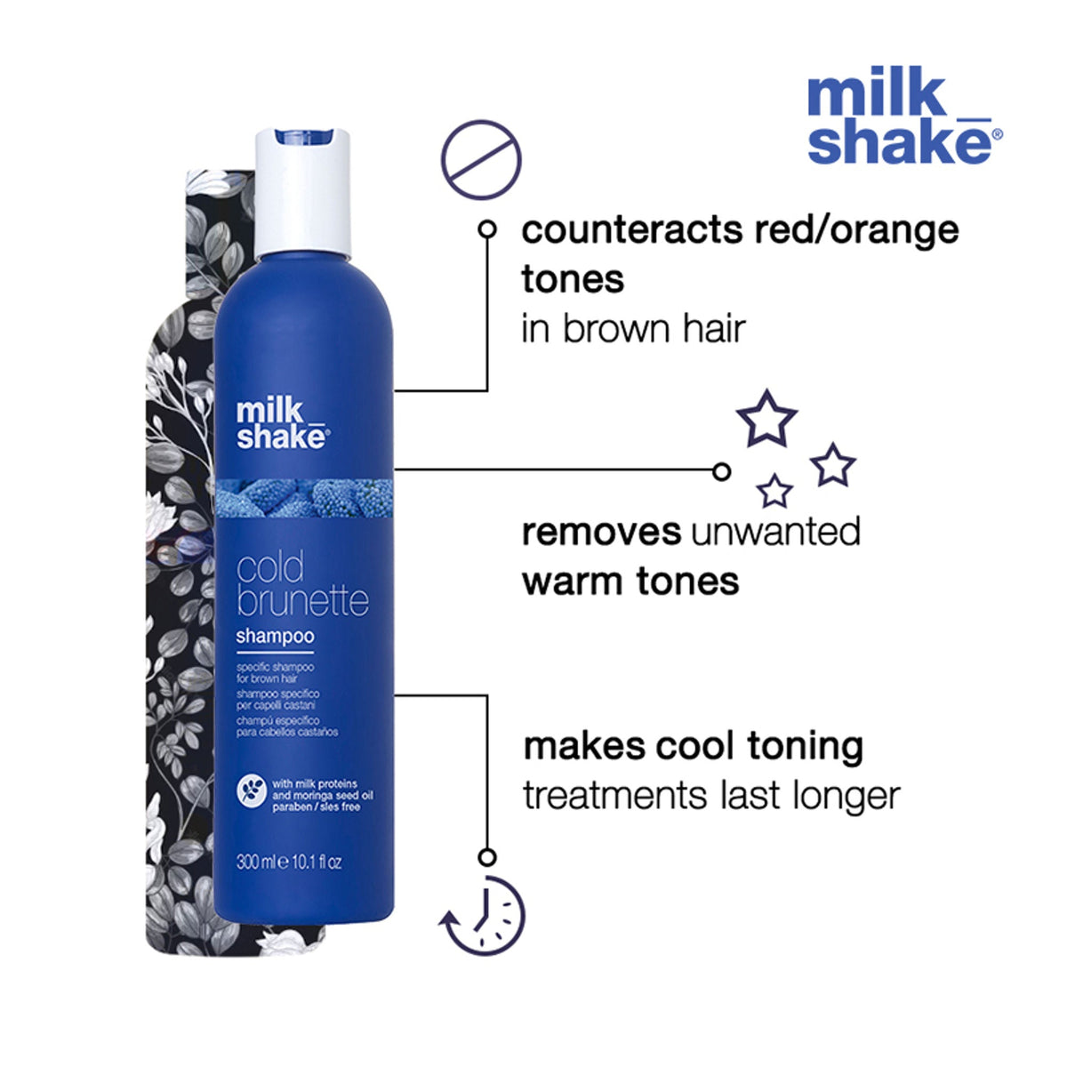 Milkshake Cold Brunette Shampoo For Brown & Dark Blond Hair | Grocsy