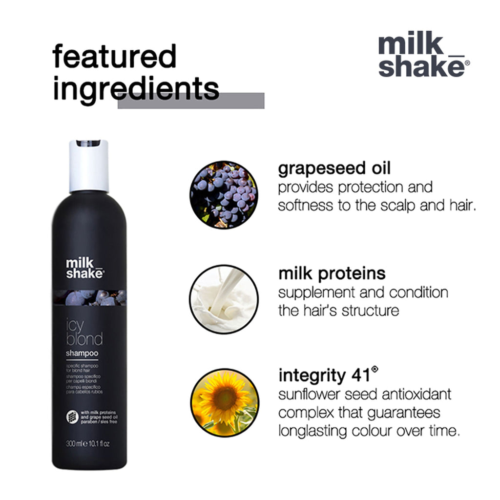 Milkshake Icy Blond Shampoo For Light Blond Coloured Hair | Grocsy