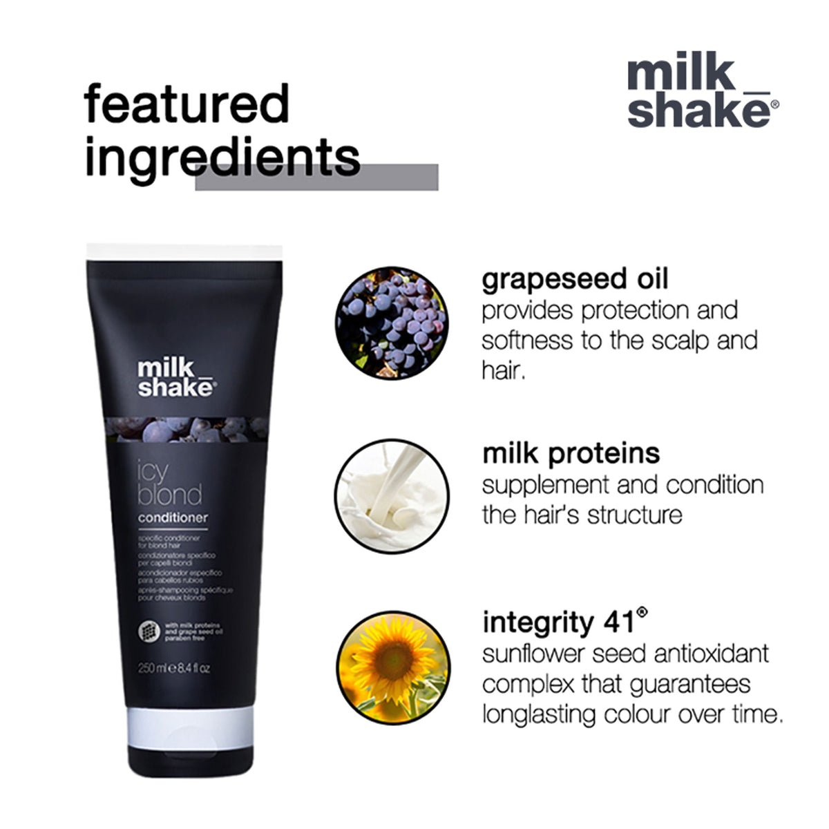 Milkshake Icy Blond Conditioner For Light Blond Coloured Hair | Grocsy