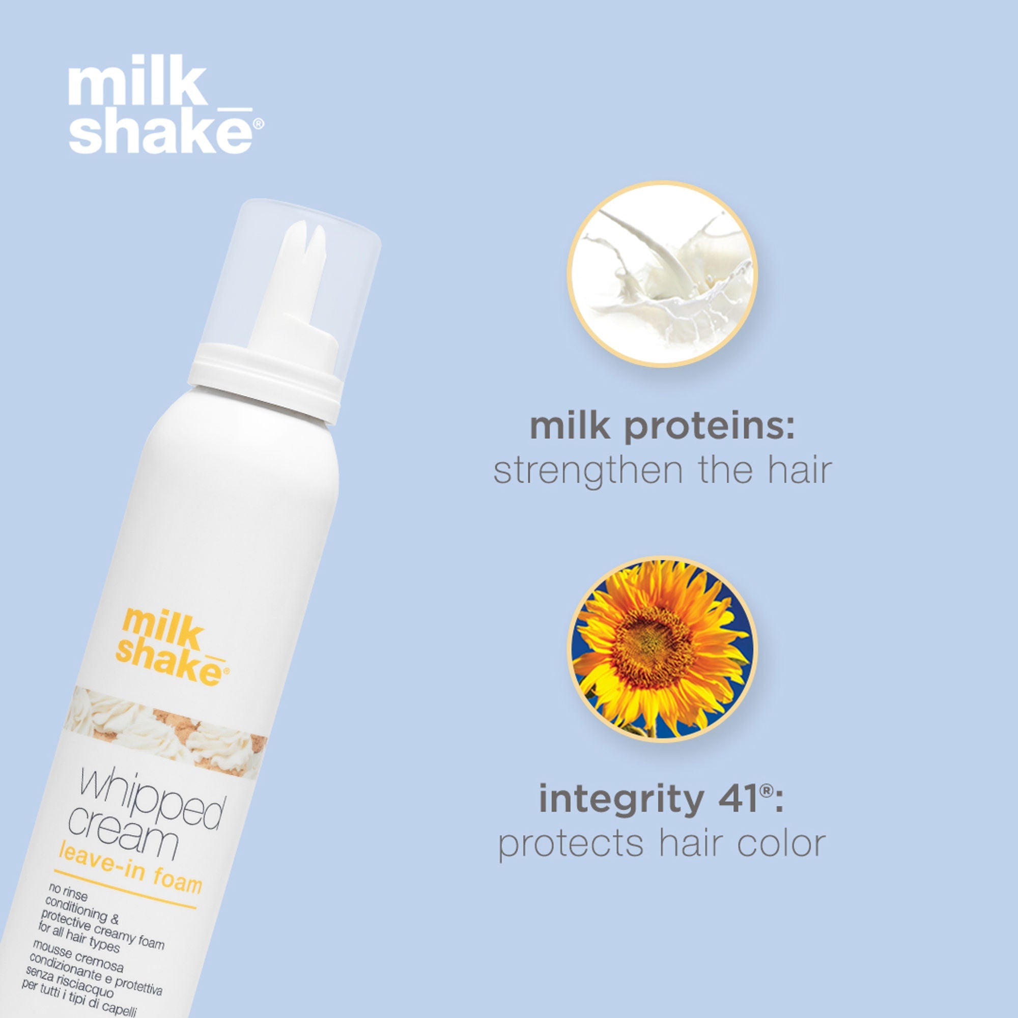 Milkshake Whipped Cream Leave-In Conditioner For Soft & Manageable Hair With UV & Heat Protection | Grocsy