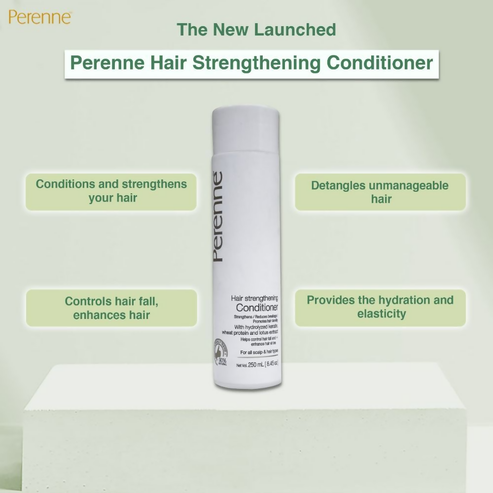 Perenne Hair Strengthening Conditioner With Hydrolyzed Keratin And Wheat Protein | Grocsy