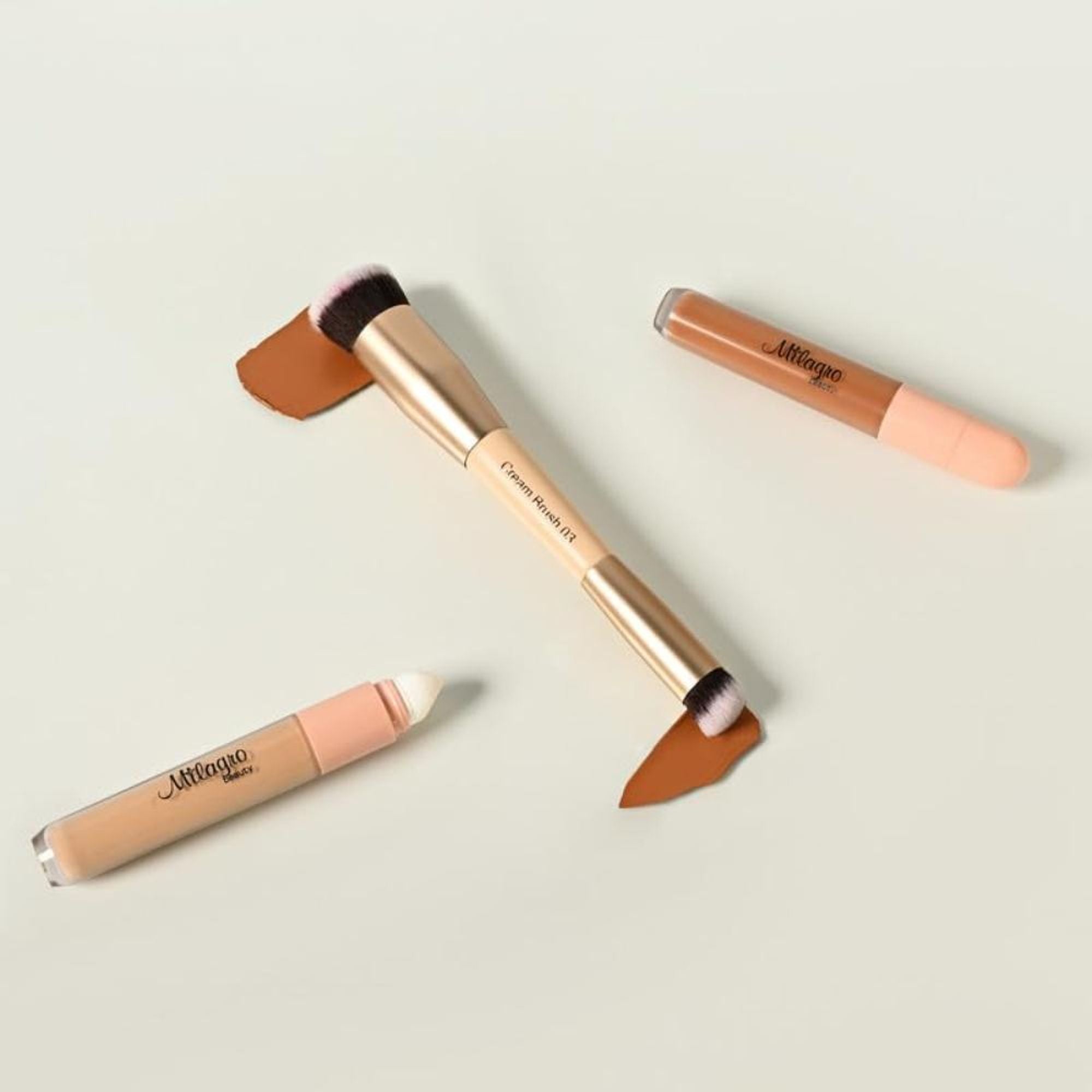 Milagro Beauty Dual End Cream Brush 03 | Grocsy