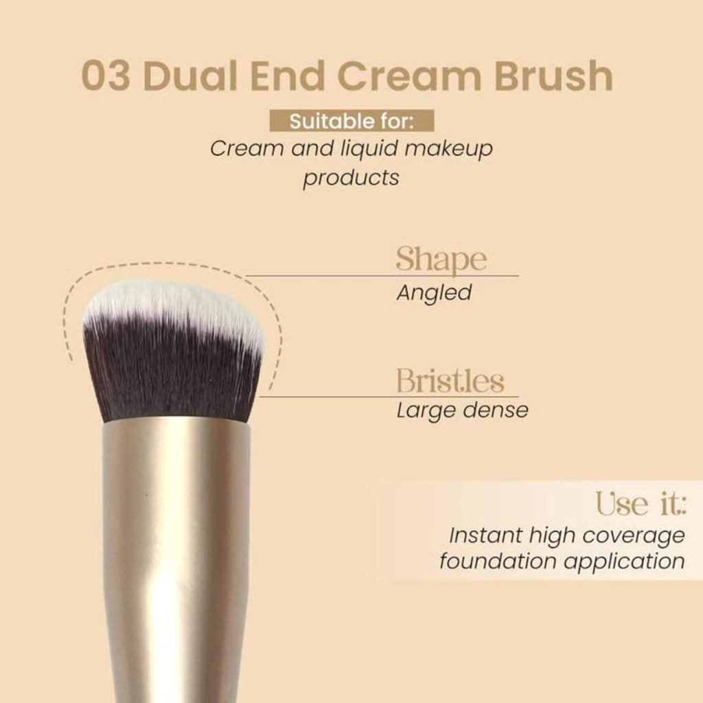 Milagro Beauty Dual End Cream Brush 03 | Grocsy