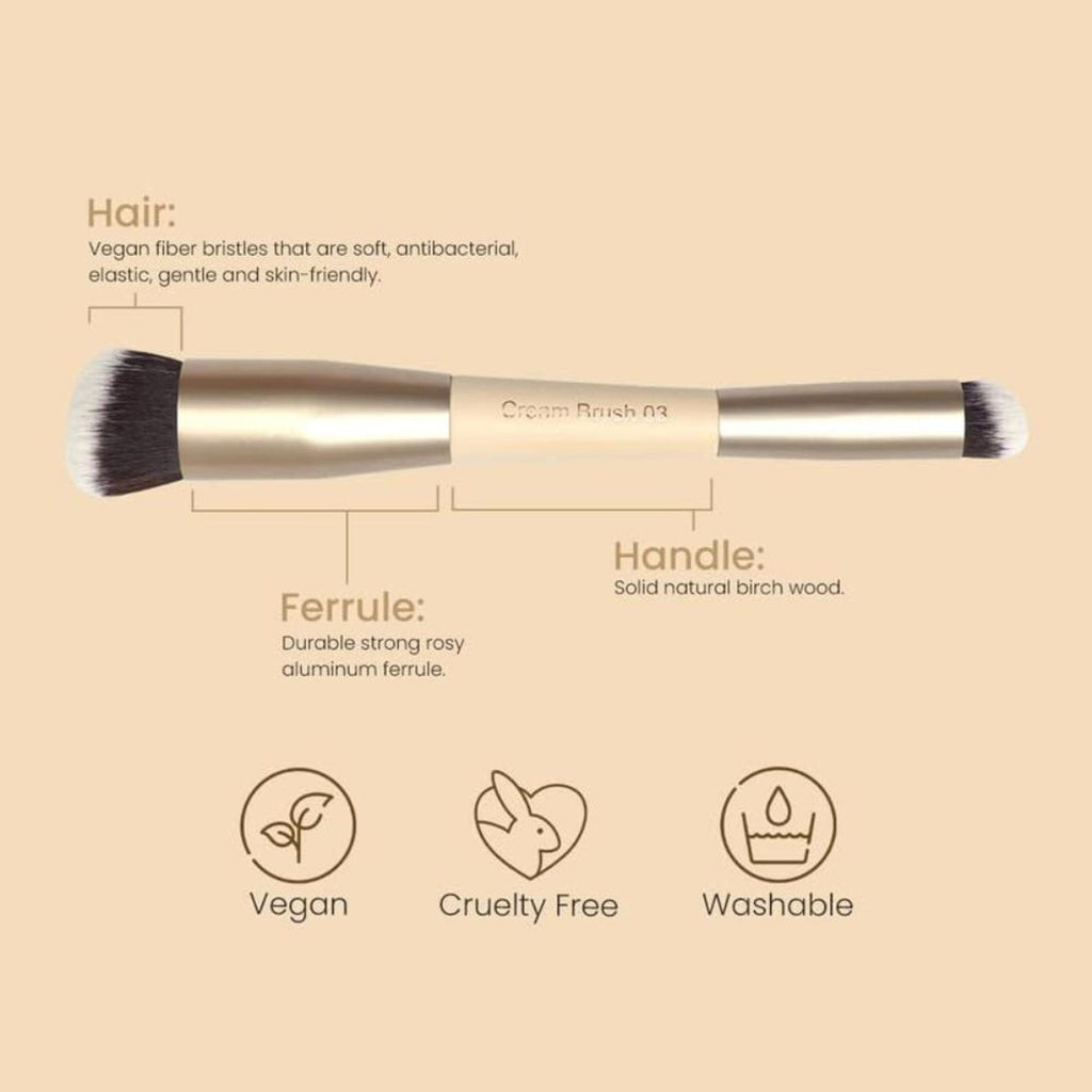 Milagro Beauty Dual End Cream Brush 03 | Grocsy