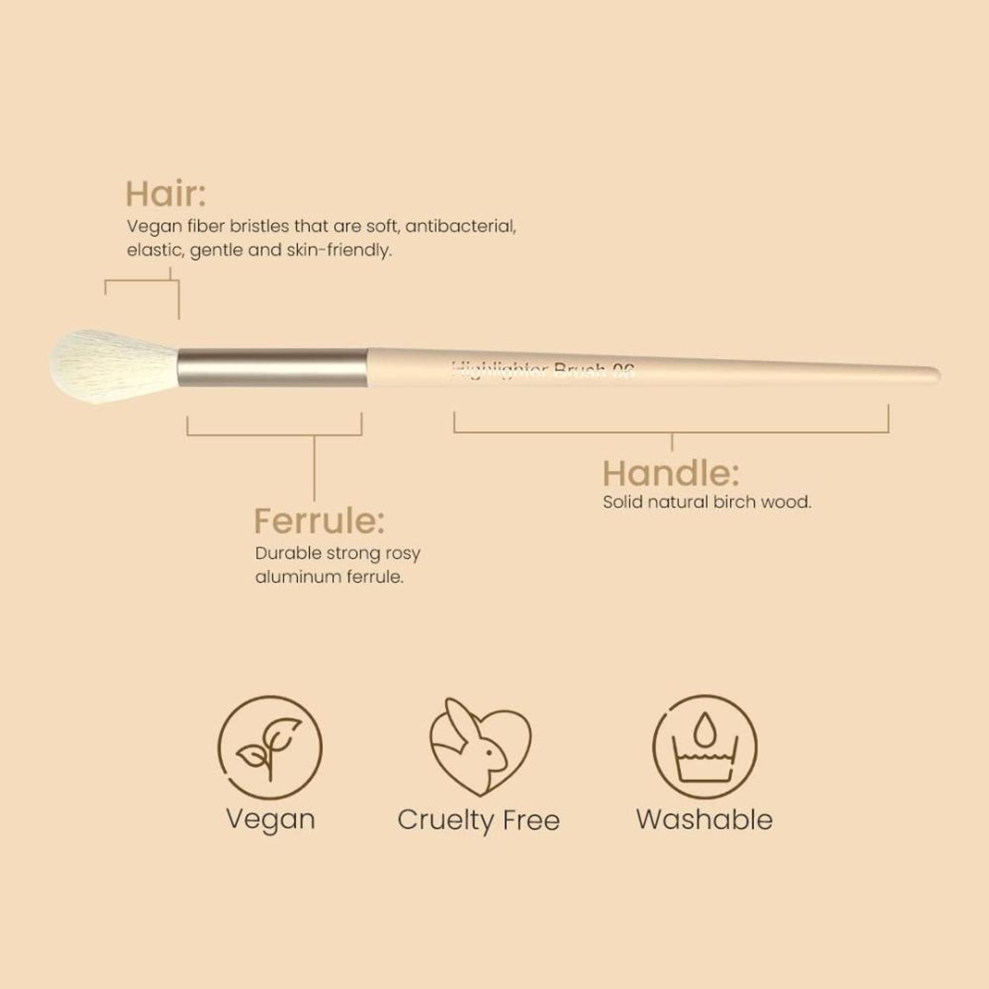 Milagro Beauty Highlighter Brush 06 | Grocsy