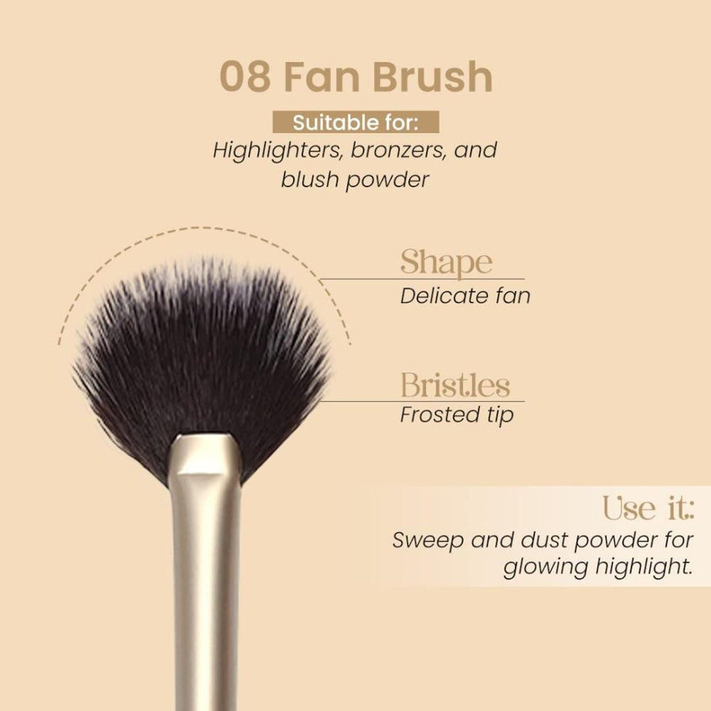 Milagro Beauty Fan Brush 08 | Grocsy