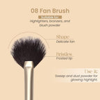 Milagro Beauty Fan Brush 08 | Grocsy