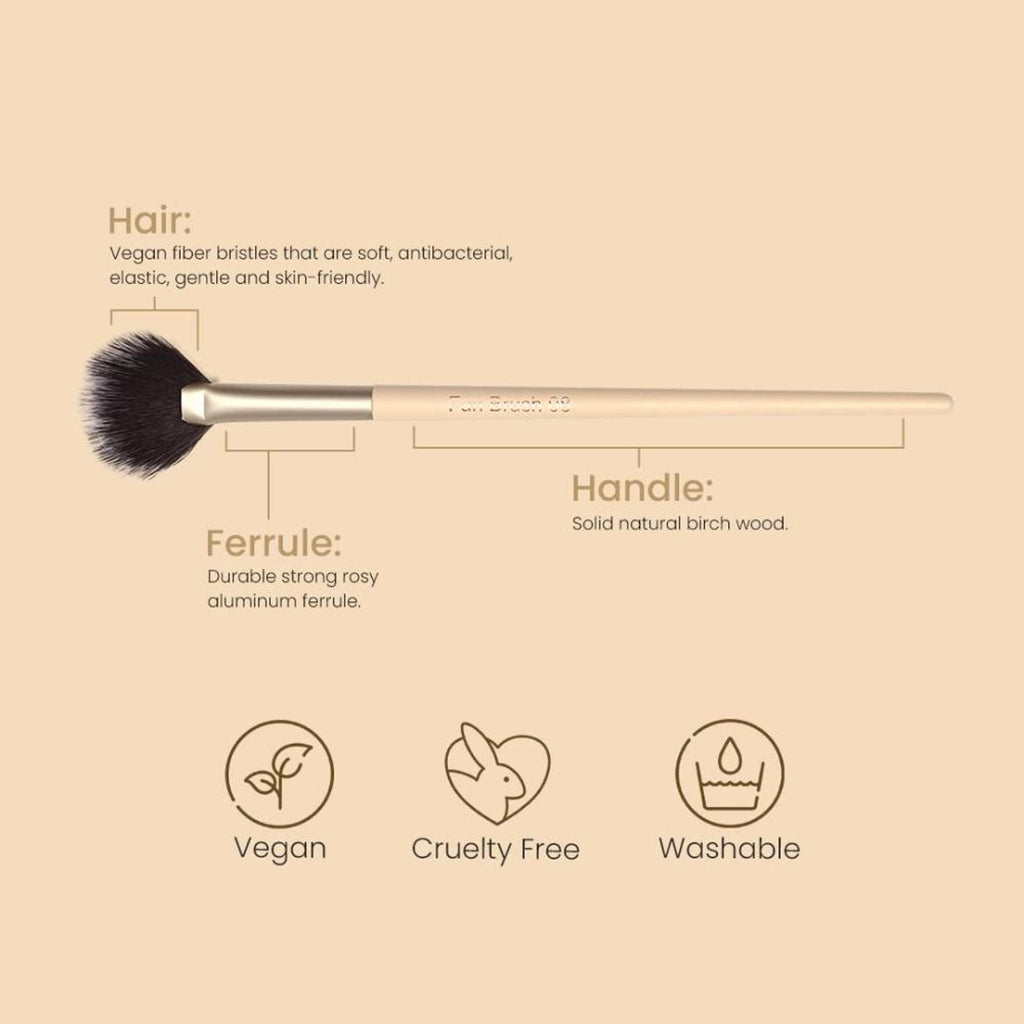 Milagro Beauty Fan Brush 08 | Grocsy