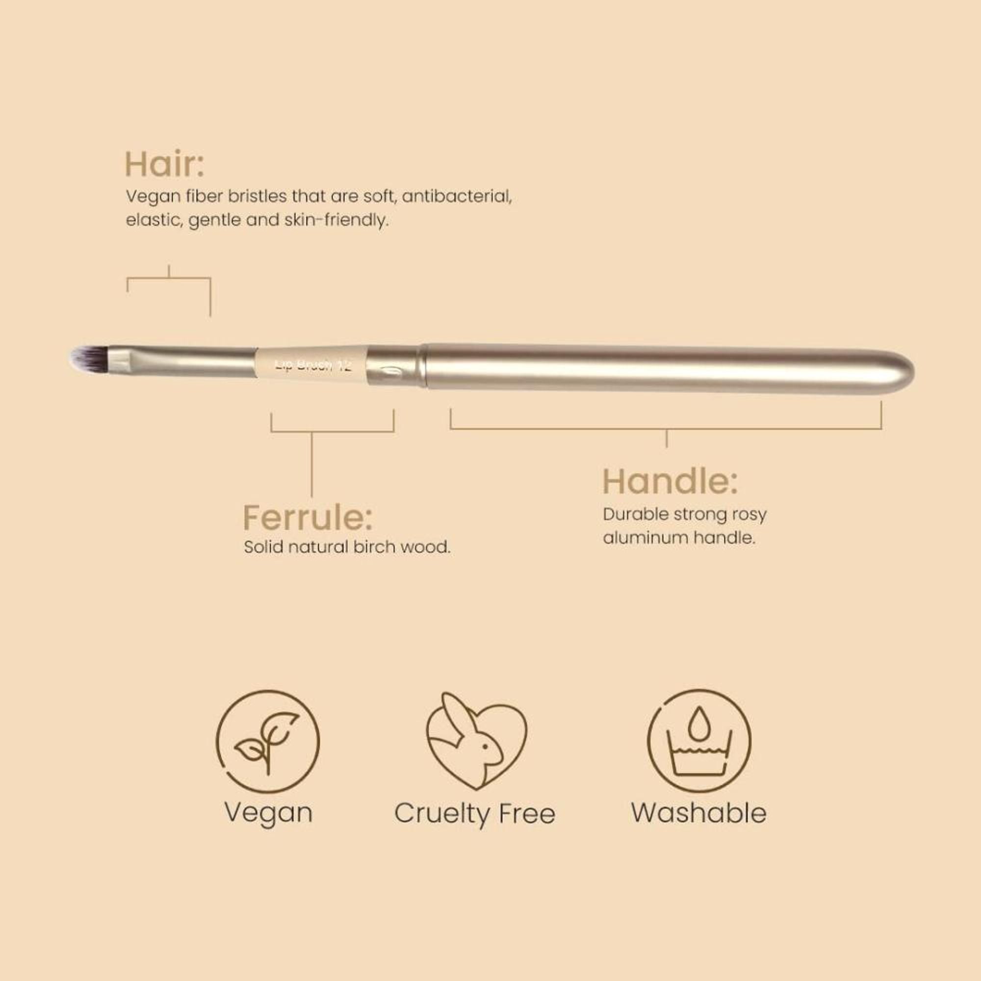 Milagro Beauty Lip Brush 12 | Grocsy