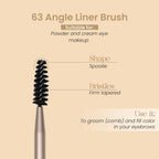 Milagro Beauty Angle Liner Spoolie Brush 63 | Grocsy