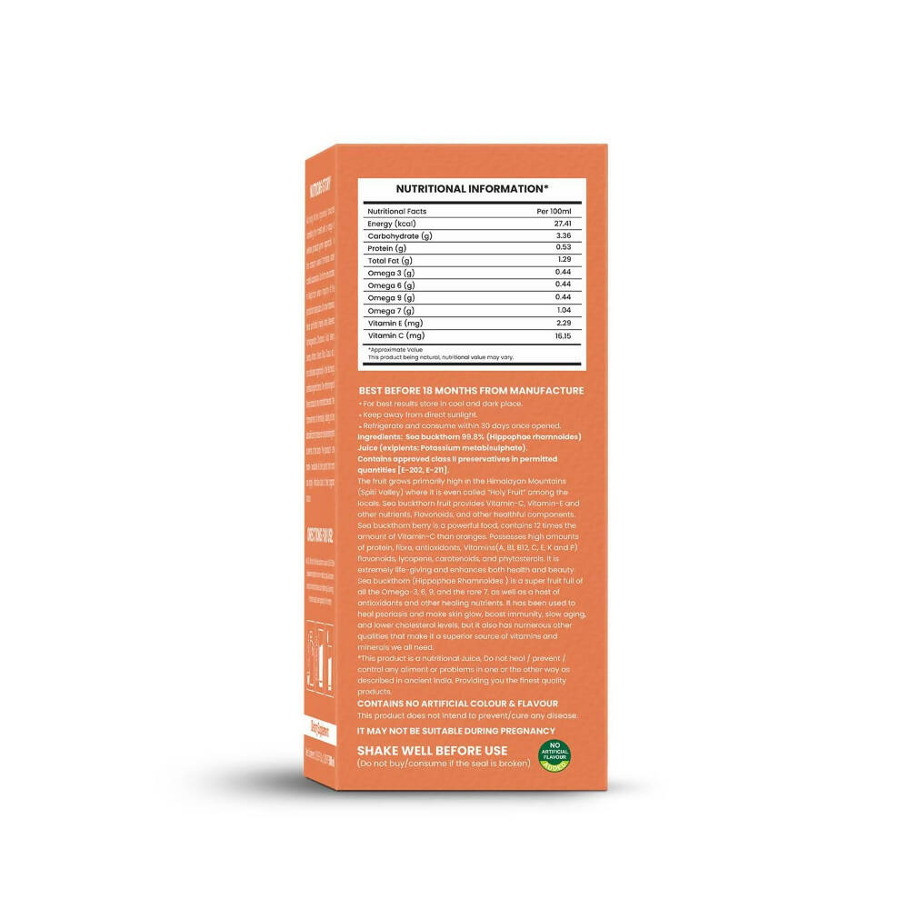 Nutriorg Seabuckthorn Juice | Grocsy