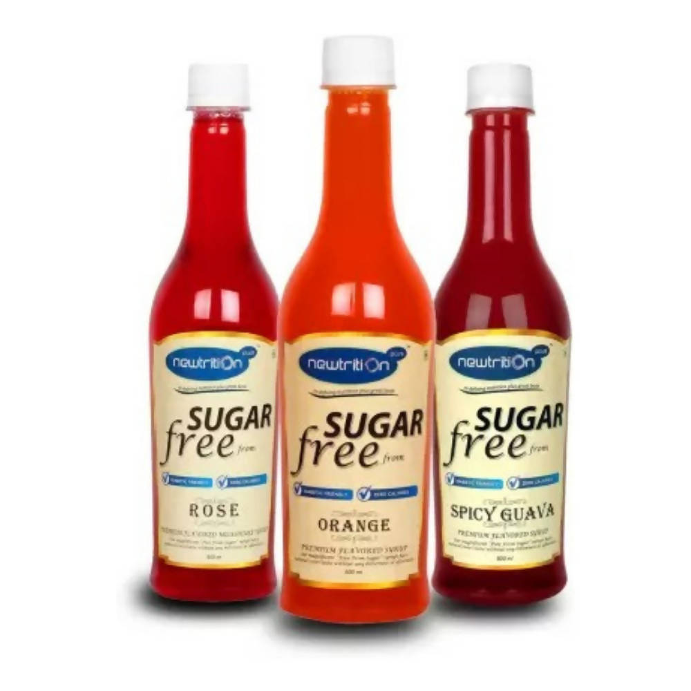 Newtrition Plus Sugar Free Rose + Orange + Spicy Guava Syrup | Grocsy