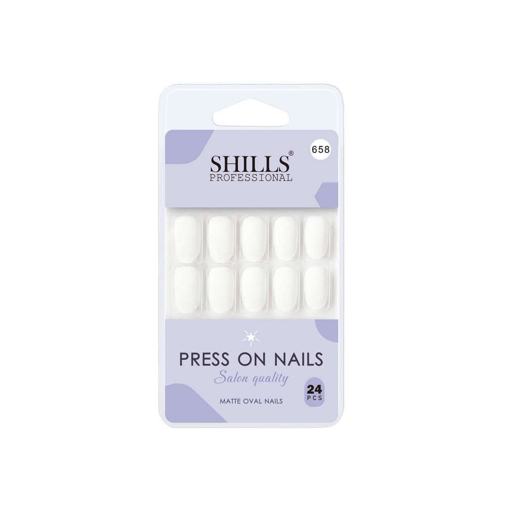 Shills Professional Reusable Press On Nails Oval - SPN658 | Grocsy