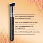 Miss Claire M45 - Angled Blending Brush - Chrome | Grocsy