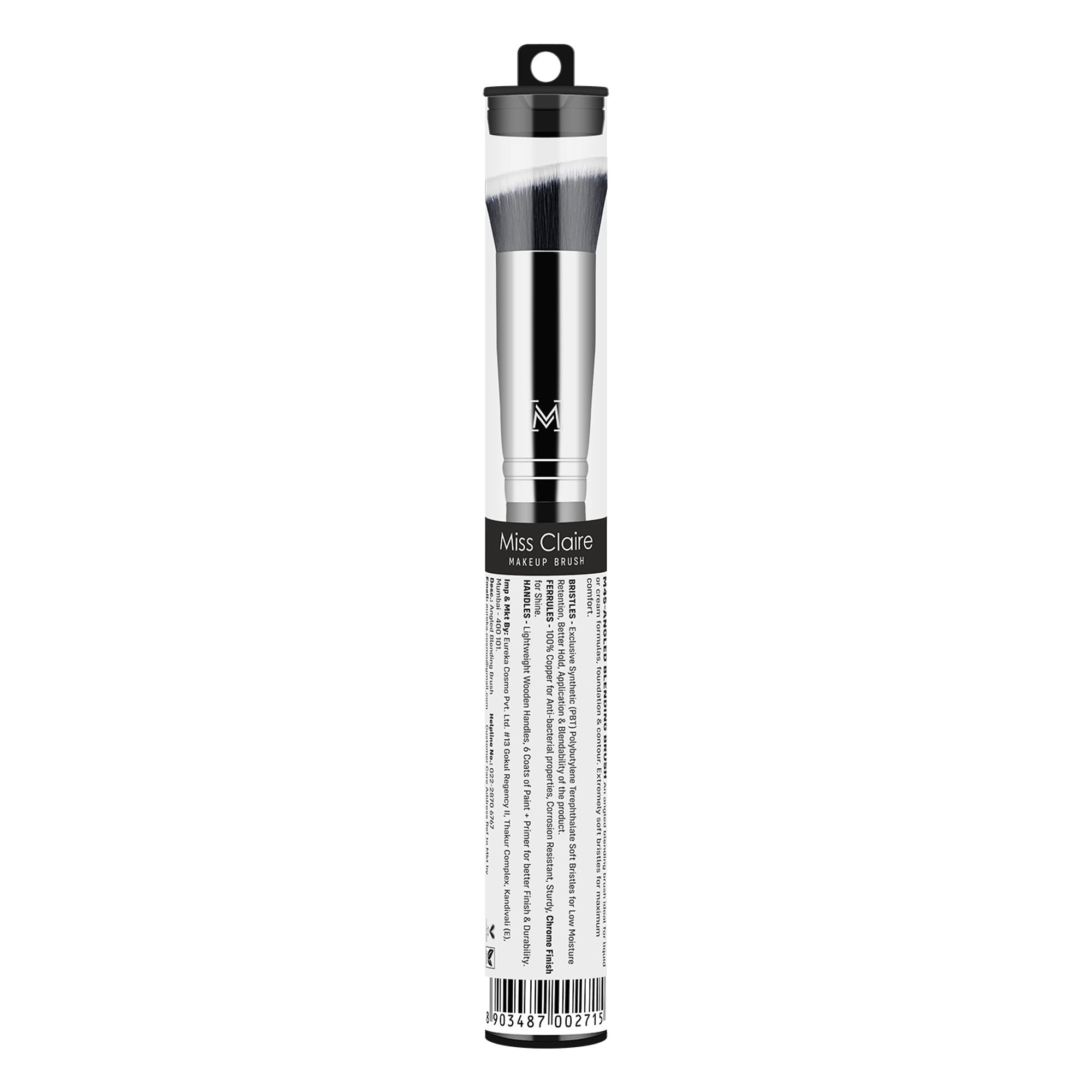 Miss Claire M45 - Angled Blending Brush - Chrome | Grocsy