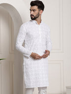 Sojanya Printed Chikankari Kurta | Grocsy
