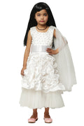 Asmaani Kids Party Wear Stylish Dresses, Perfect for Parties, Functions & Vacations - White | Grocsy