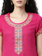 Souchii Pink Kurta | Grocsy